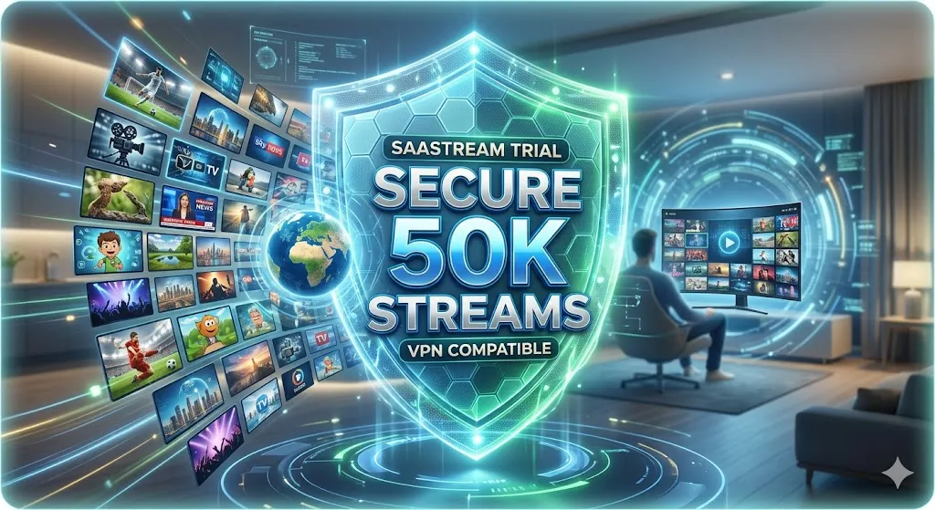 VPN Compatible SaaStream Trial: Secure 50K Streams