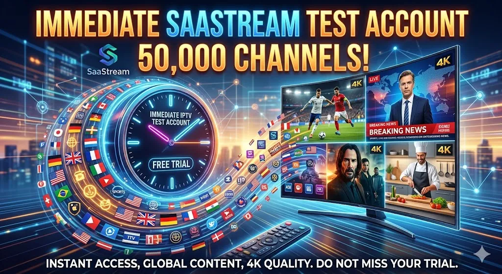 immediate iptv test account